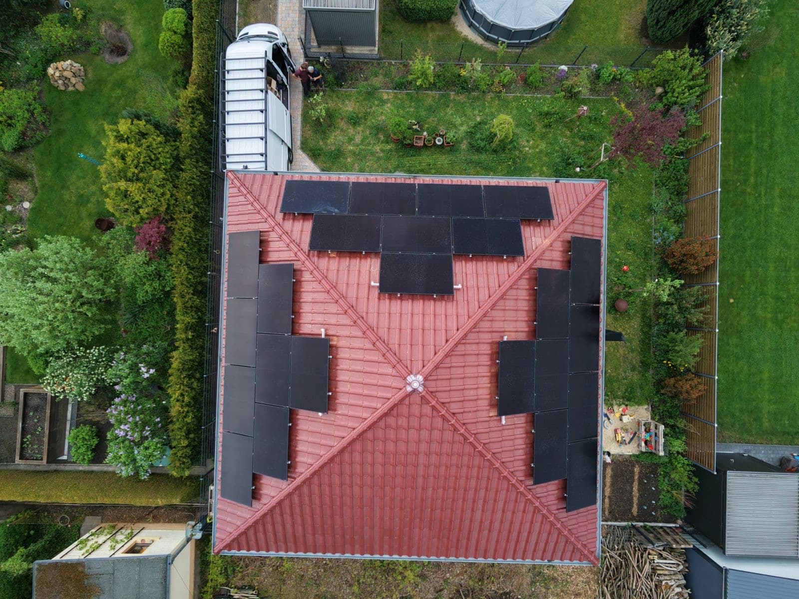Solaranlage auf einem Privathaus von Profisolar Bau