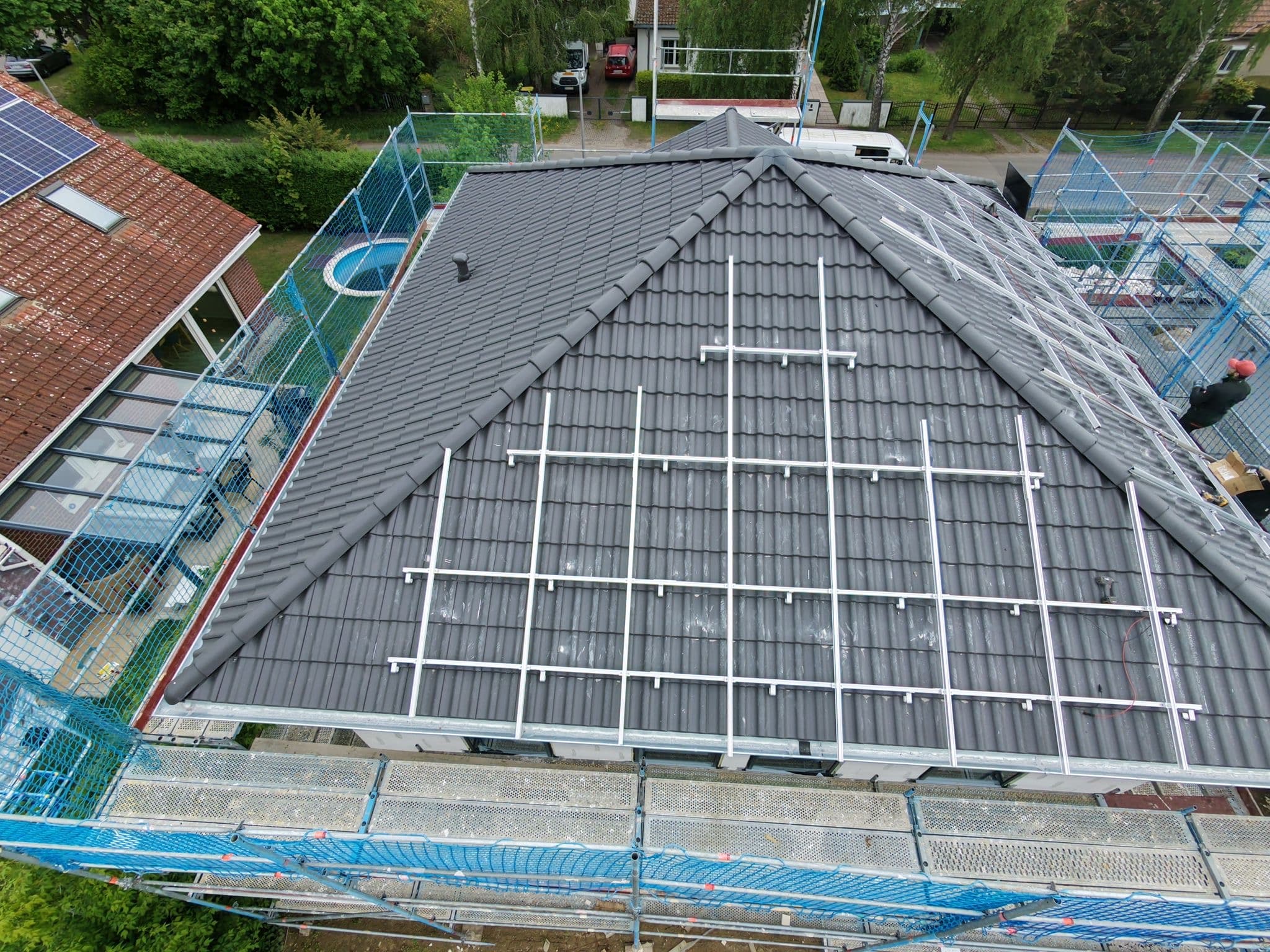 Solaranlage auf einem Privathaus von Profisolar Bau