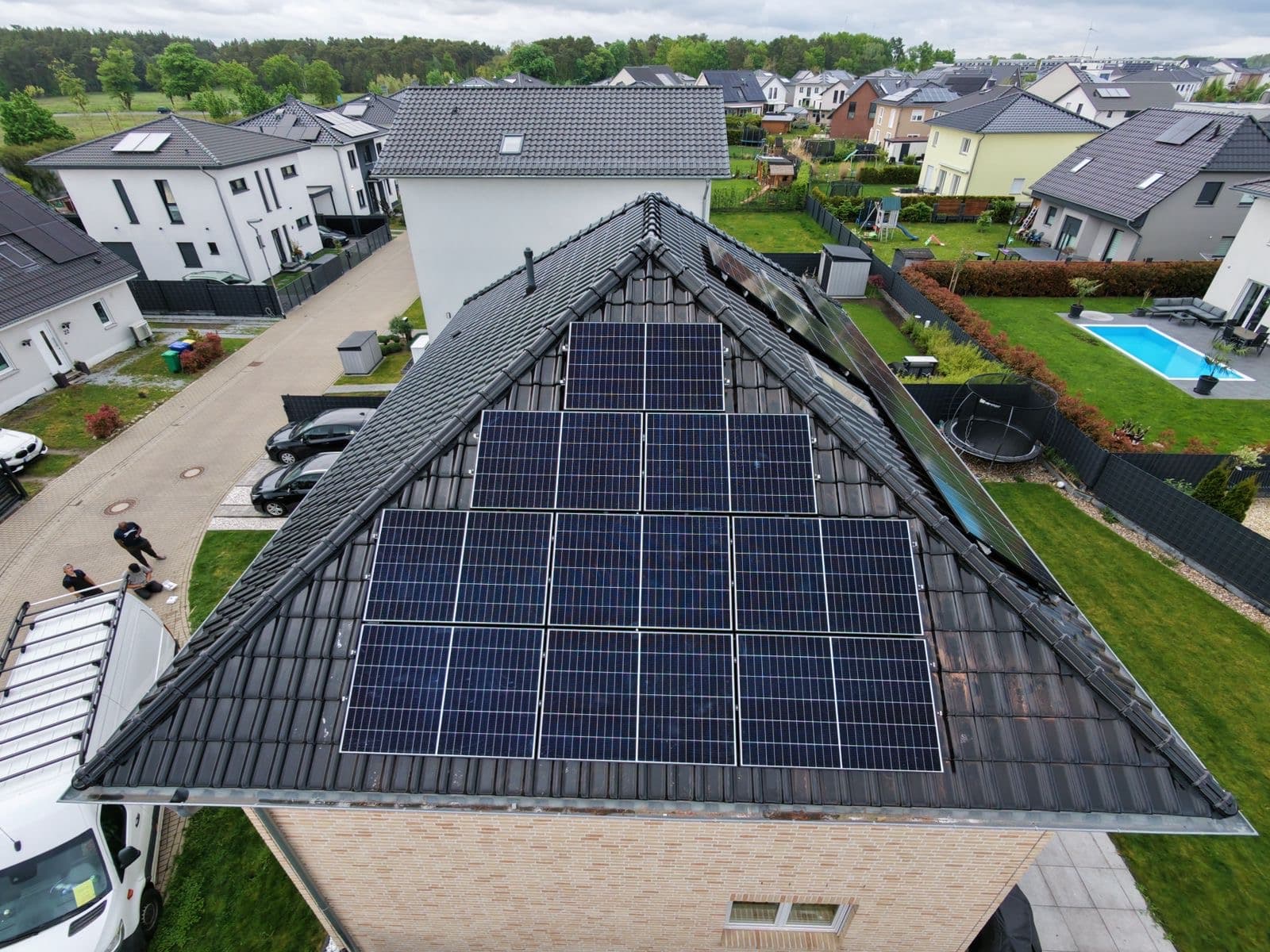 Solaranlage auf einem Privathaus von Profisolar Bau
